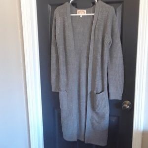 Patch pocket duster cardigan- Forever 21